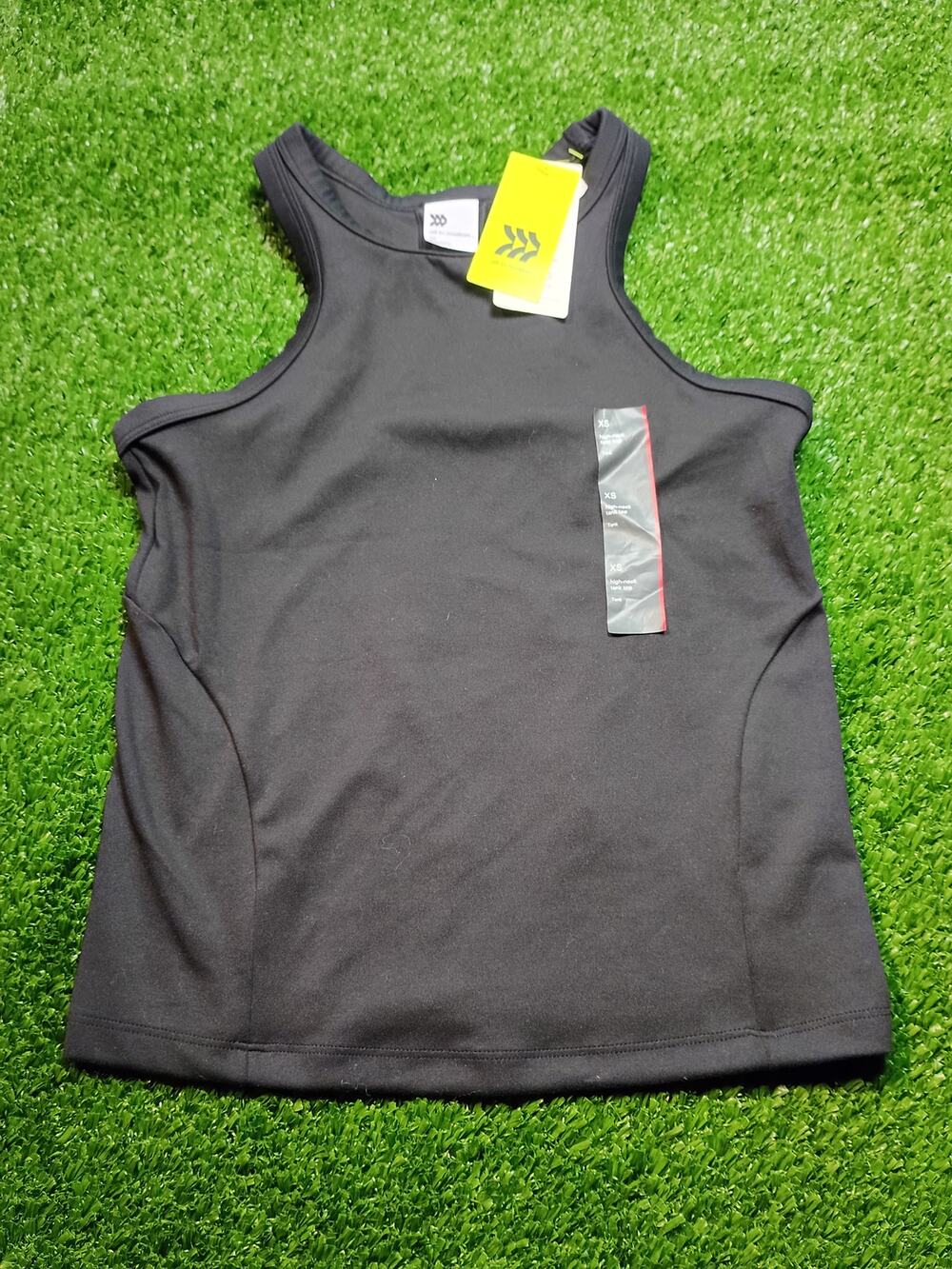 All in Motion Women's High-Neck Tank Top - Black XS NWT